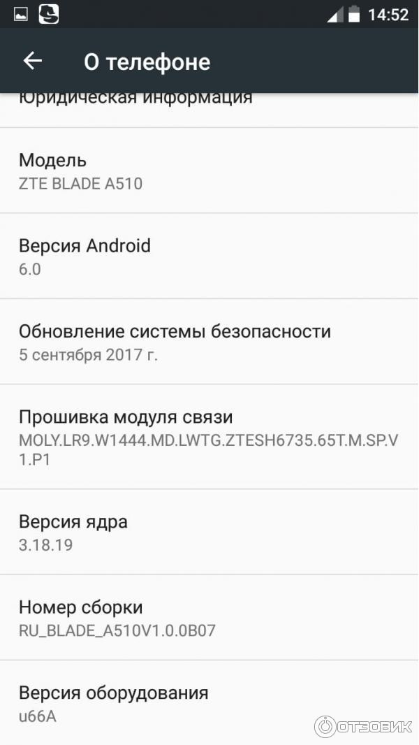 Смартфон ZTE Blade A510