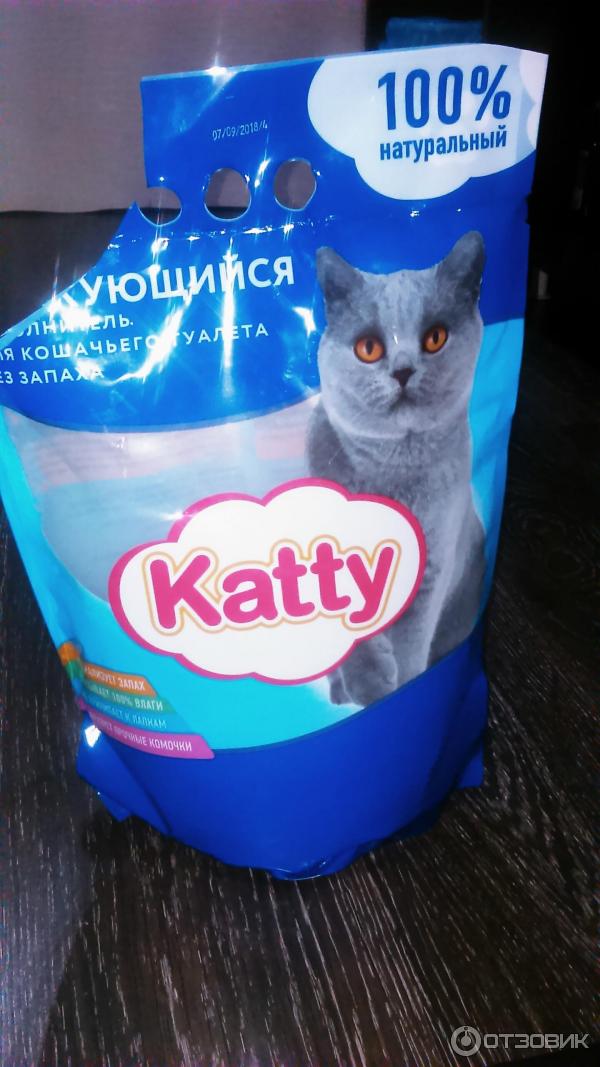 Наполнитель для кошачьего туалета katty комкующийся 5кг пятерочка