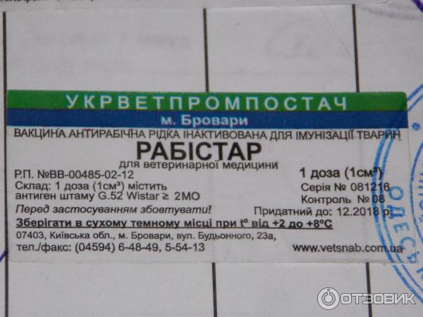 Рабикан 4мл Для Животных Купить В Екатеринбурге