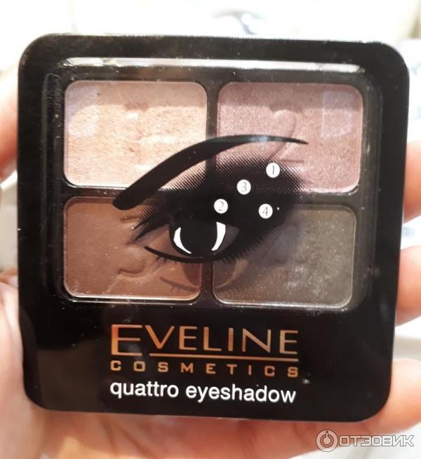 Тени для век Eveline Cosmetics Quattro Eye Shadow фото