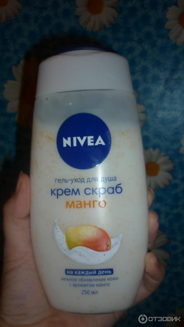 Гель-уход для душа Nivea Крем скраб манго фото