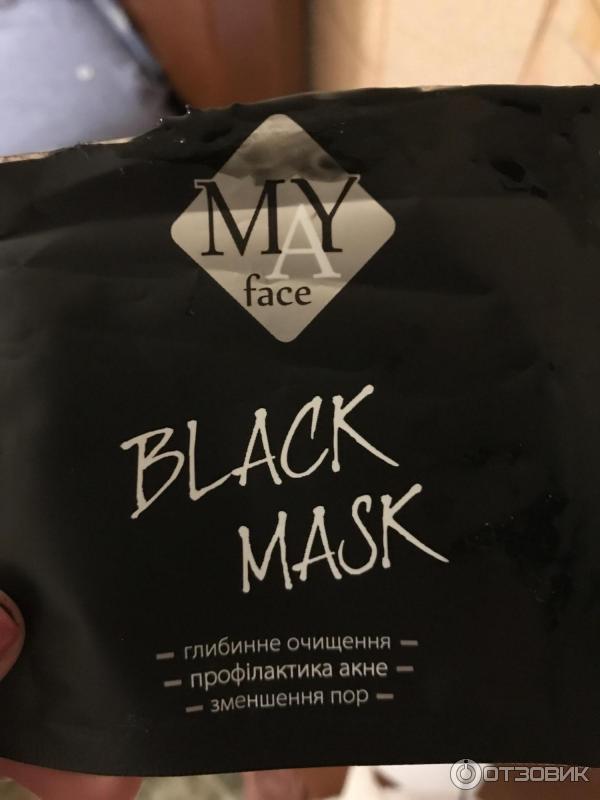 Маска-пленка для лица MAY Face Black Mask против черных точек фото