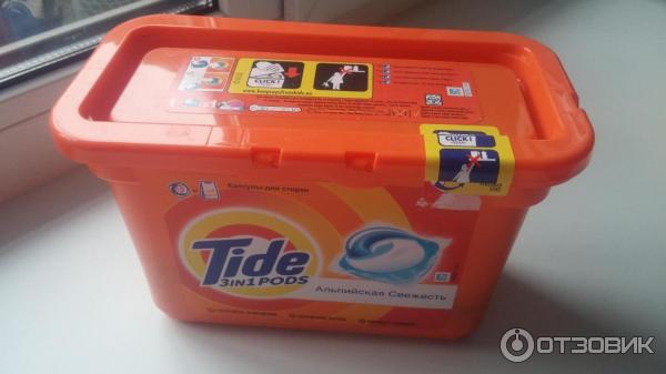 Капсулы для стирки Tide 3in1 Альпийская свежесть фото