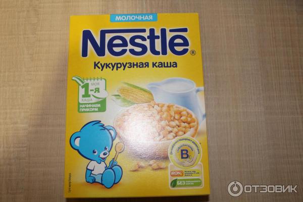 Молочная кукурузная каша Nestle фото