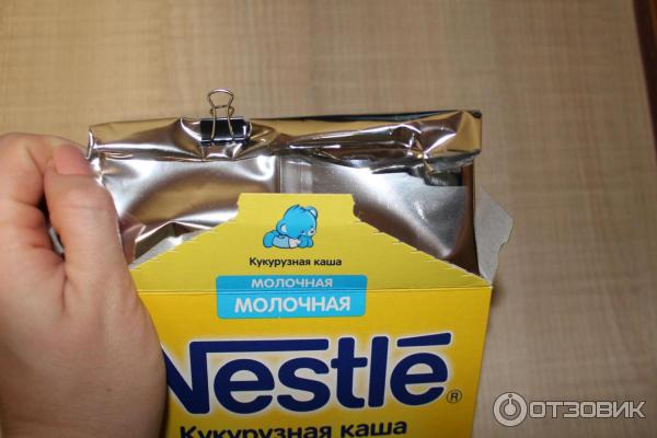 Молочная кукурузная каша Nestle фото