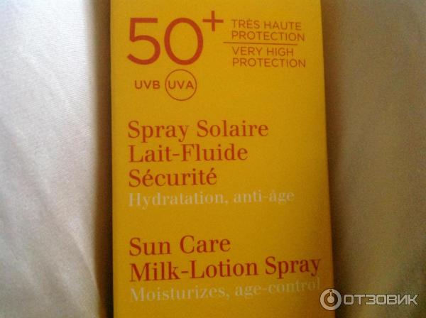 Солнцезащитное молочко-спрей Clarins Spray Solaire Lait-Fluide Securite SPF 50+ фото