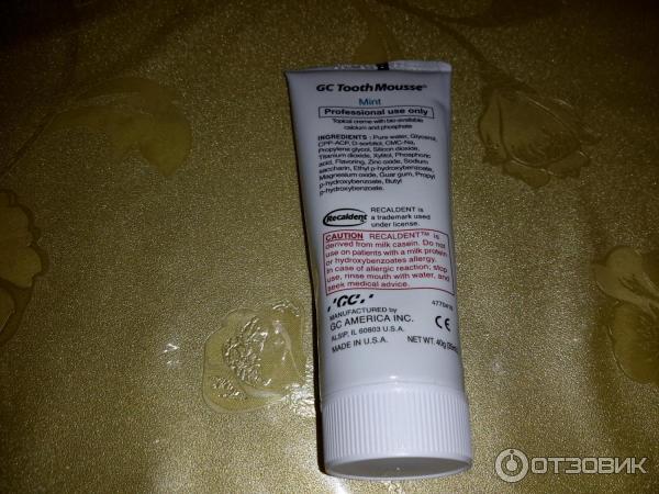 Профессиональный стоматологический крем GC Tooth Mousse фото