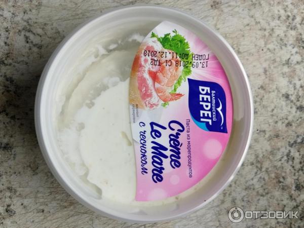 Паста из морепродуктов Балтийский берег Creme Le Mare с чесноком фото