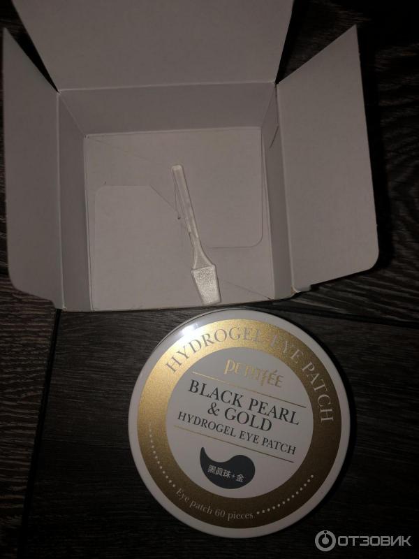 Гидрогелевые патчи для глаз Petitfee Black Pearl & Gold Hydrogel Eye Patch фото