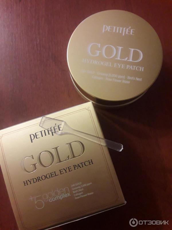 Гидрогелевые патчи Petitfee Gold Hydrogel Eye Patch фото