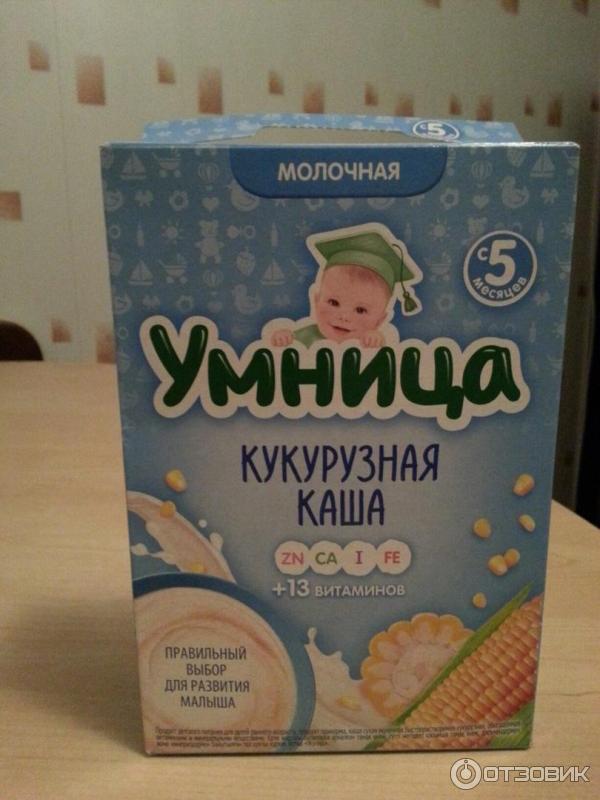 Каша молочная Умница кукурузная фото