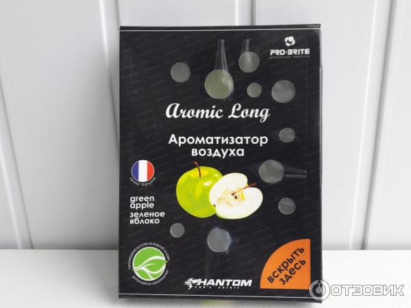 Ароматизатор автомобильный Phantom Aromic Long. Зеленое яблоко фото