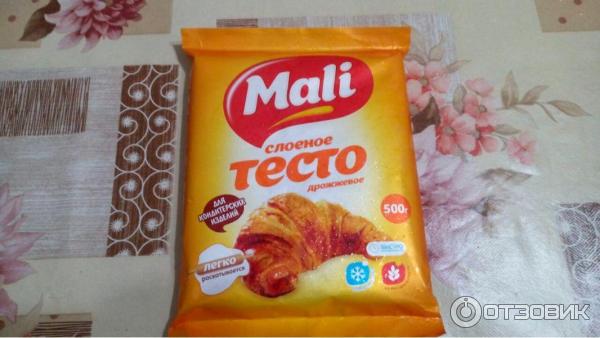 Тесто мали. Слоеное дрожжевое тесто в красной упаковке. Mali дрожжевое. Mali бездрожжевое тесто. Mali тесто логотип.
