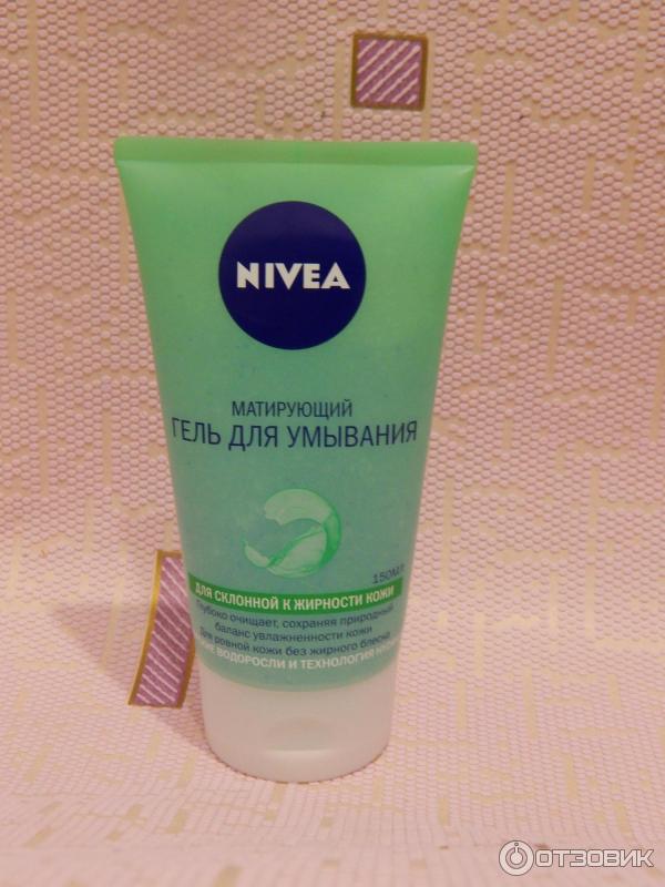 Матирующий гель для умывания Nivea с морскими водорослями и Hydra IQ фото