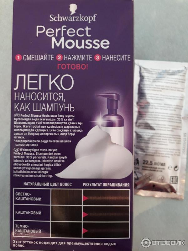 Краска-мусс для волос Schwarzkopf Perfect Mousse фото