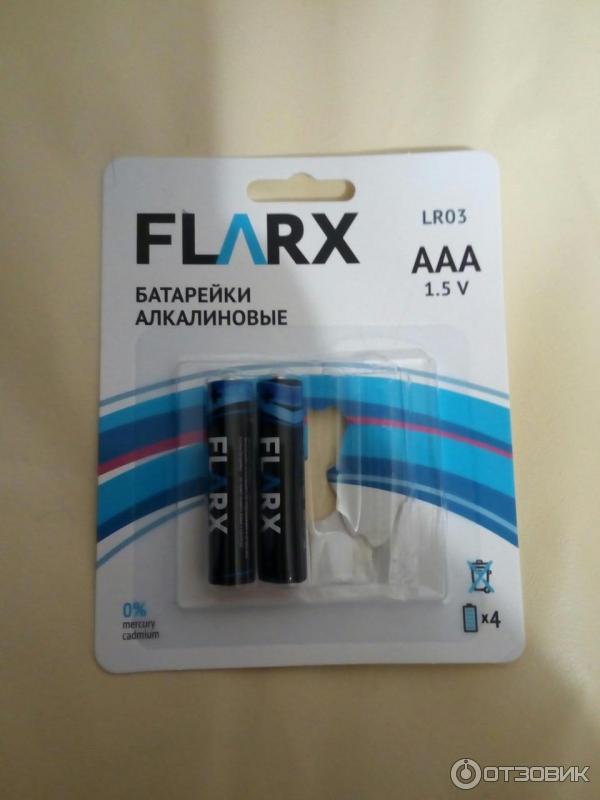 Алкалиновые батарейки Flarx AAA 1.5V фото