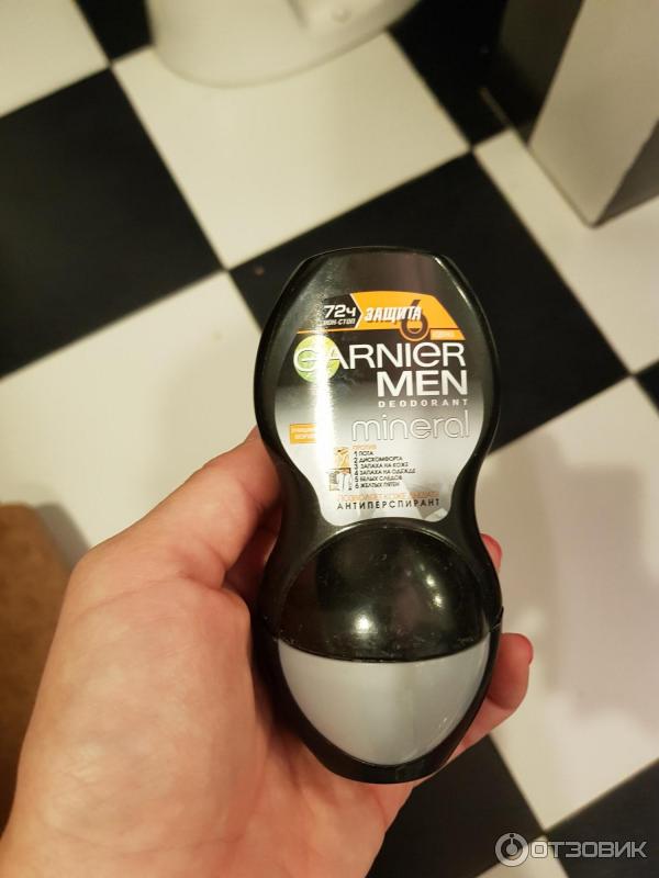 Роликовый дезодорант-антиперспирант Garnier Men Mineral 72 ч Активный контроль термозащита фото