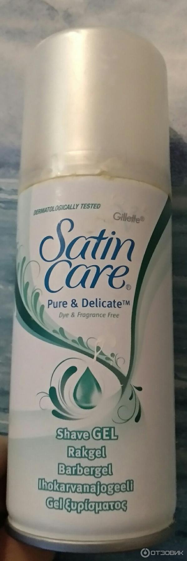 Гель для бритья Gillette Satin Care для чувствительной кожи фото