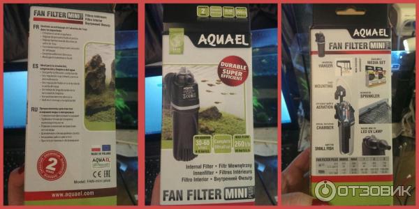 Фильтр аквариумный Aquael FAN-mini plus фото