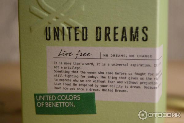 Туалетная вода Benetton United dreams Live Free фото