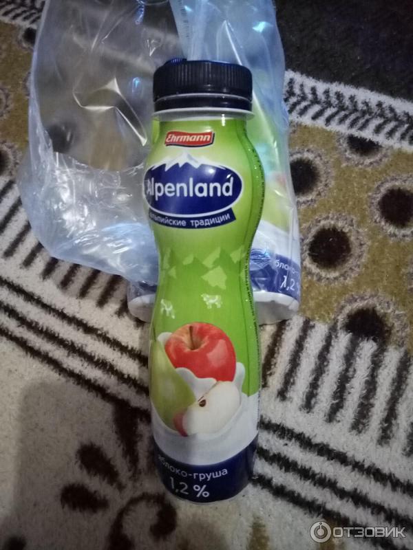 Отзыв о Напиток йогуртный Ehrmann Alpenland | Вкусный и недорогой йогурт!