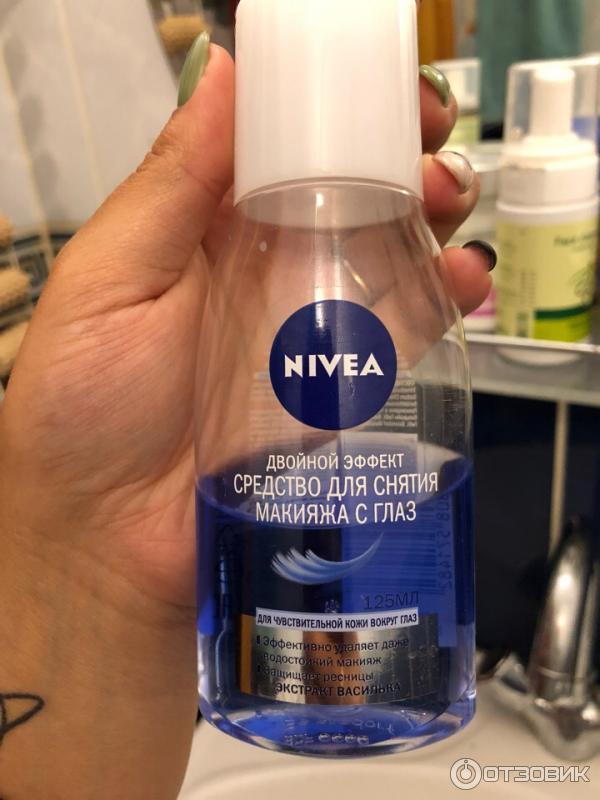 Средство для удаления макияжа с глаз Nivea Двойной эффект фото