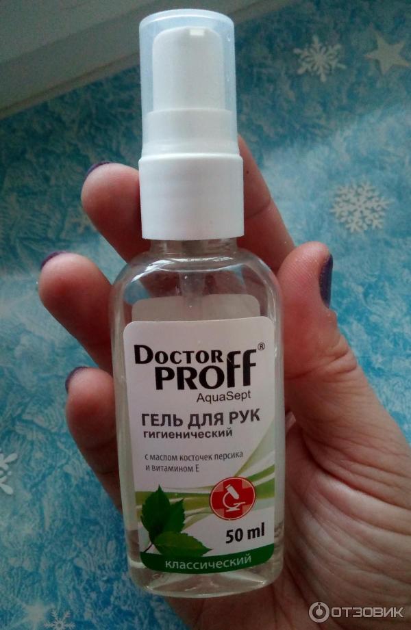 Гигиенические гели для рук Doctor Proff AquaSept фото