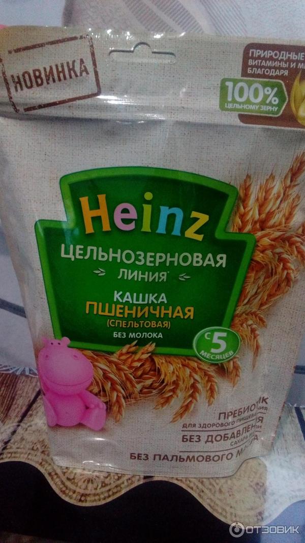 Каша Heinz Цельнозерновая линия Каша пшеничная (спельтовая) фото