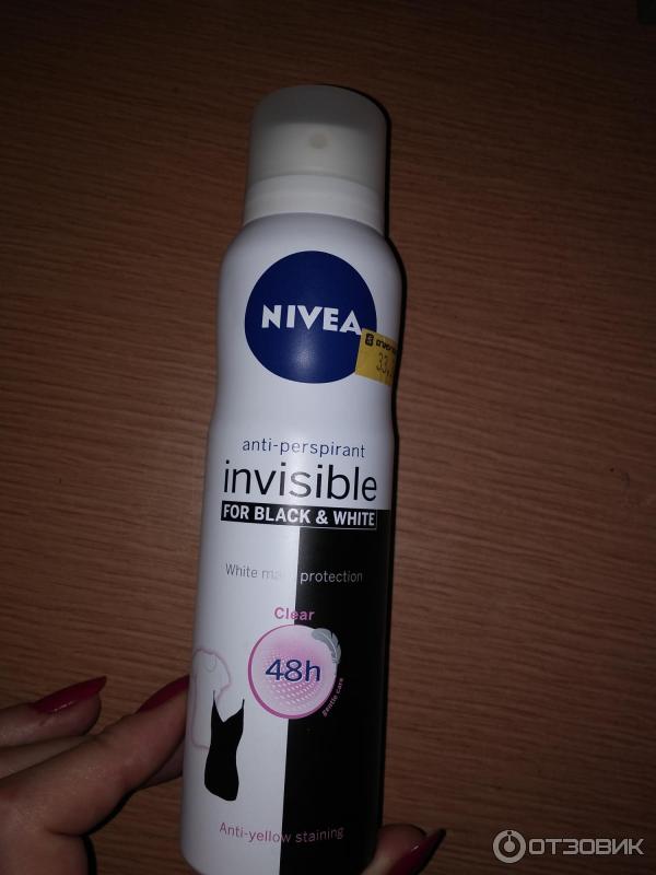 Антиперспирант-спрей Nivea Невидимая защита для черного и белого фото