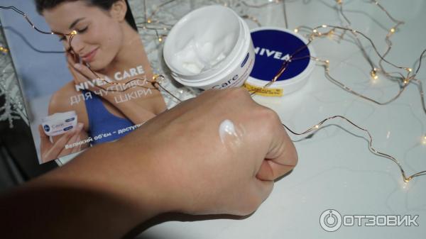 Крем для тела для чувствительной кожи Nivea care с алоэ вера фото