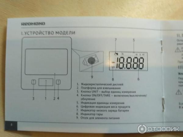 Весы кухонные Redmond RS-724 фото