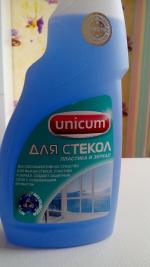 Средство для мытья стекол, пластика и зеркал Unicum фото