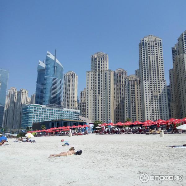 Отзыв о Пляж Dubai Marina beach (ОАЭ, Дубай) Красивый пляж, но есть и поинтересн