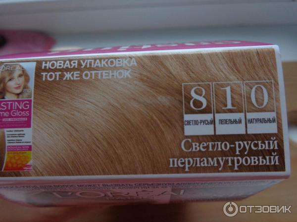 Краска Loreal Casting Creme Gloss 810 Перламутровый русый фото