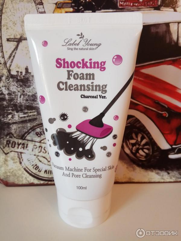 Пенка для умывания Shocking Foam Cleansing Charcoal Ver Label young фото