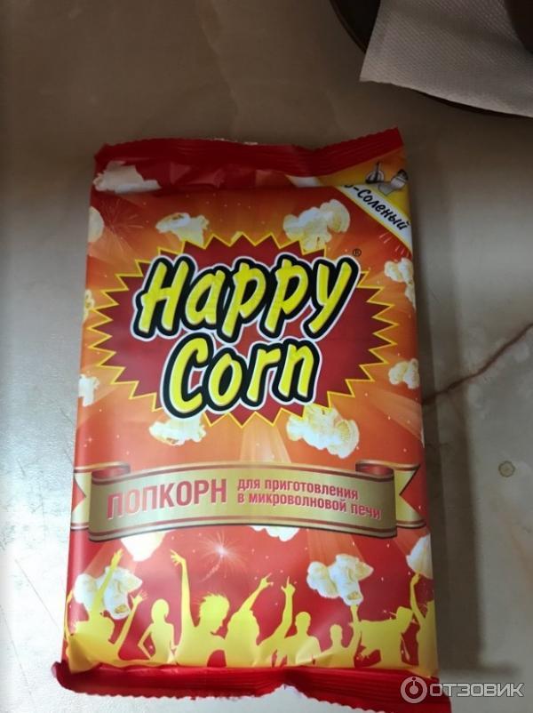 Попкорн для приготовления в микроволновой печи Eurofoods Happy Corn фото