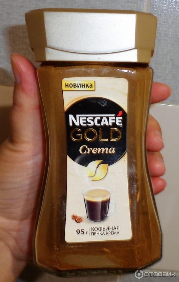 Кофе Nescafe Gold Crema Кофейная пенка крема фото