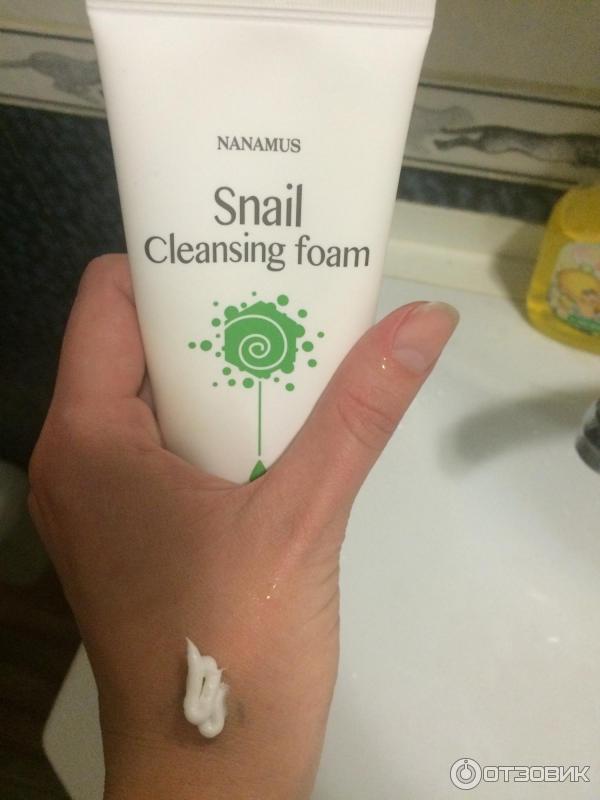 Пенка для умывания Nanomus Snail Cleansing foam фото