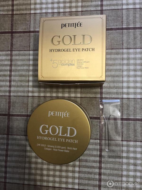 Гидрогелевые патчи Petitfee Gold Hydrogel Eye Patch фото