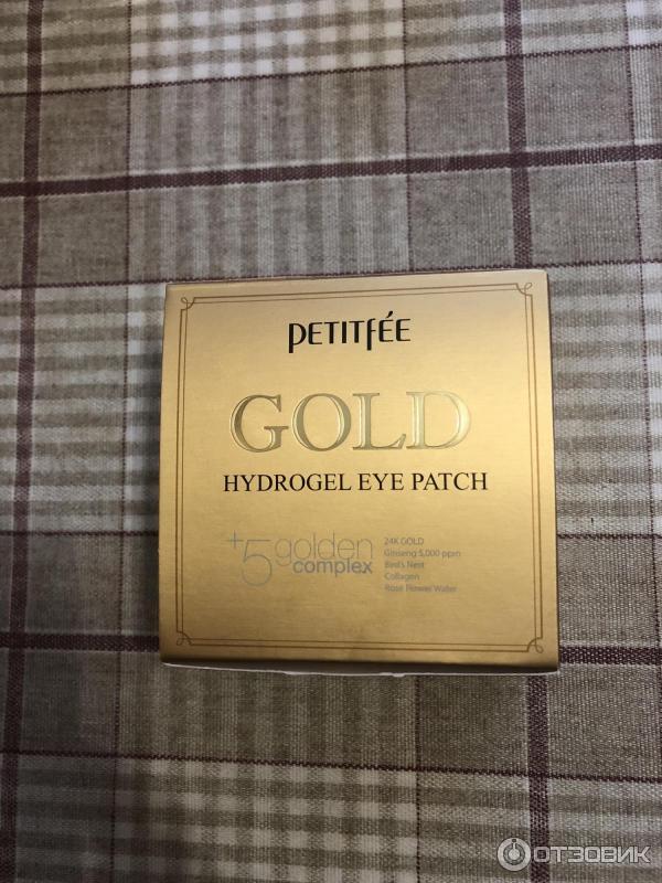 Гидрогелевые патчи Petitfee Gold Hydrogel Eye Patch фото