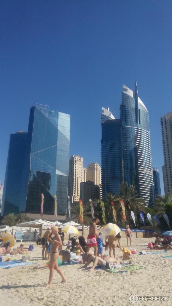 Пляж Dubai Marina beach (ОАЭ, Дубай) фото