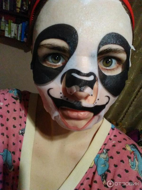 Маска для лица Shining Nature Purity Animal Panda Whitening Mask фото